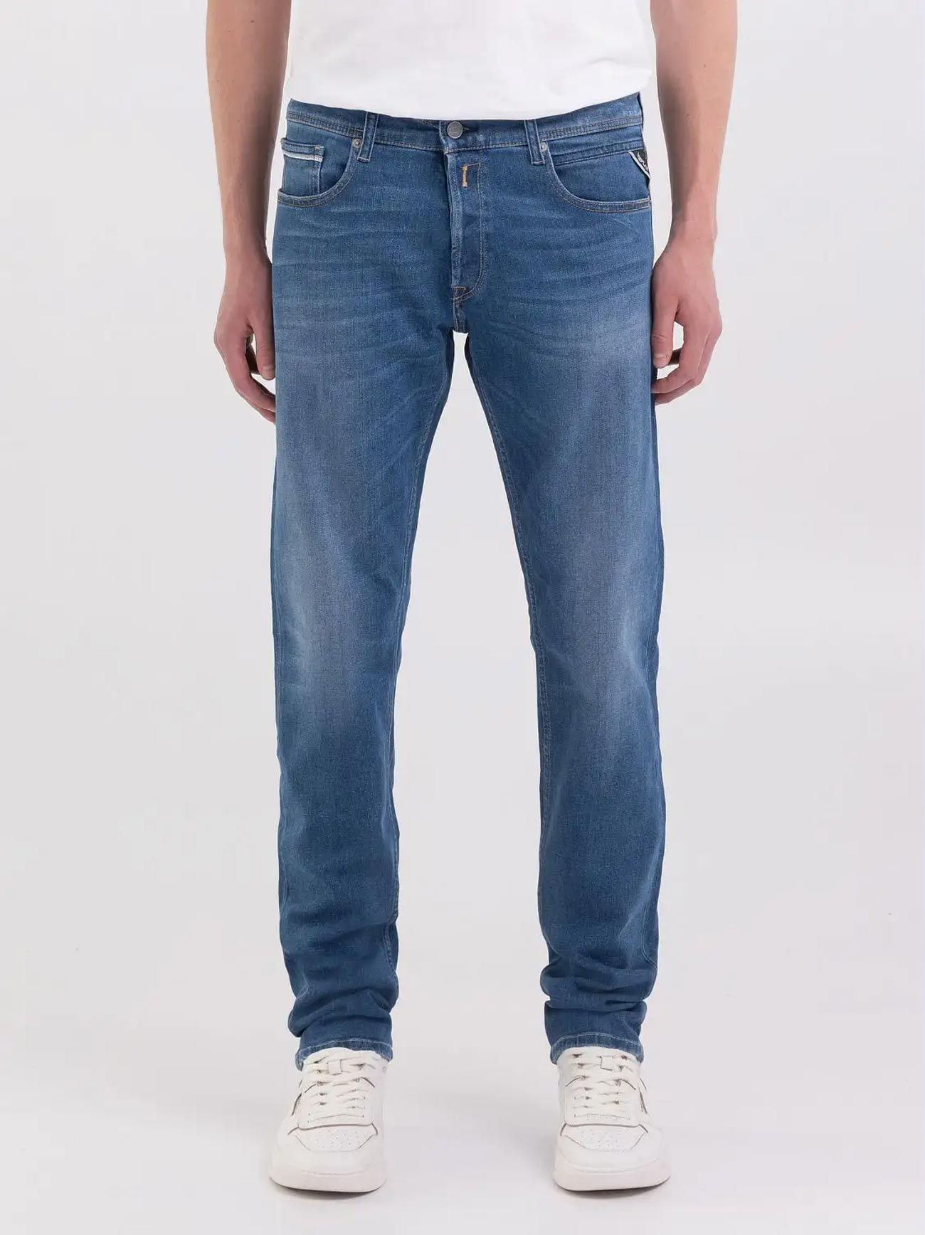 Blauer jeans uomo gamba straight lavaggio blu medio main image 1