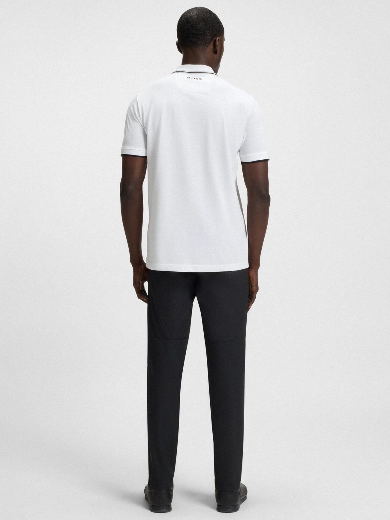BOSS Mens White Paddy Pro Polo Shirt | Designerwear