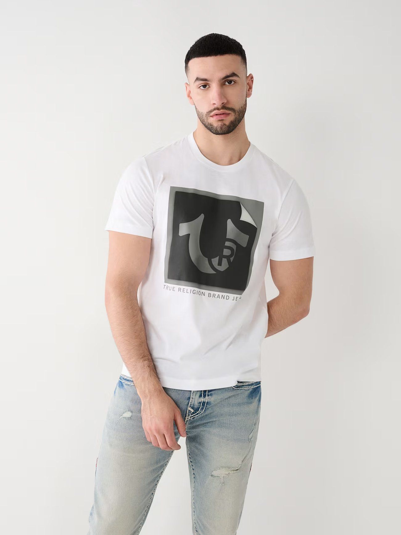 Men Tshirt White True Religion Shirt TRUE RELIGION White Men's T