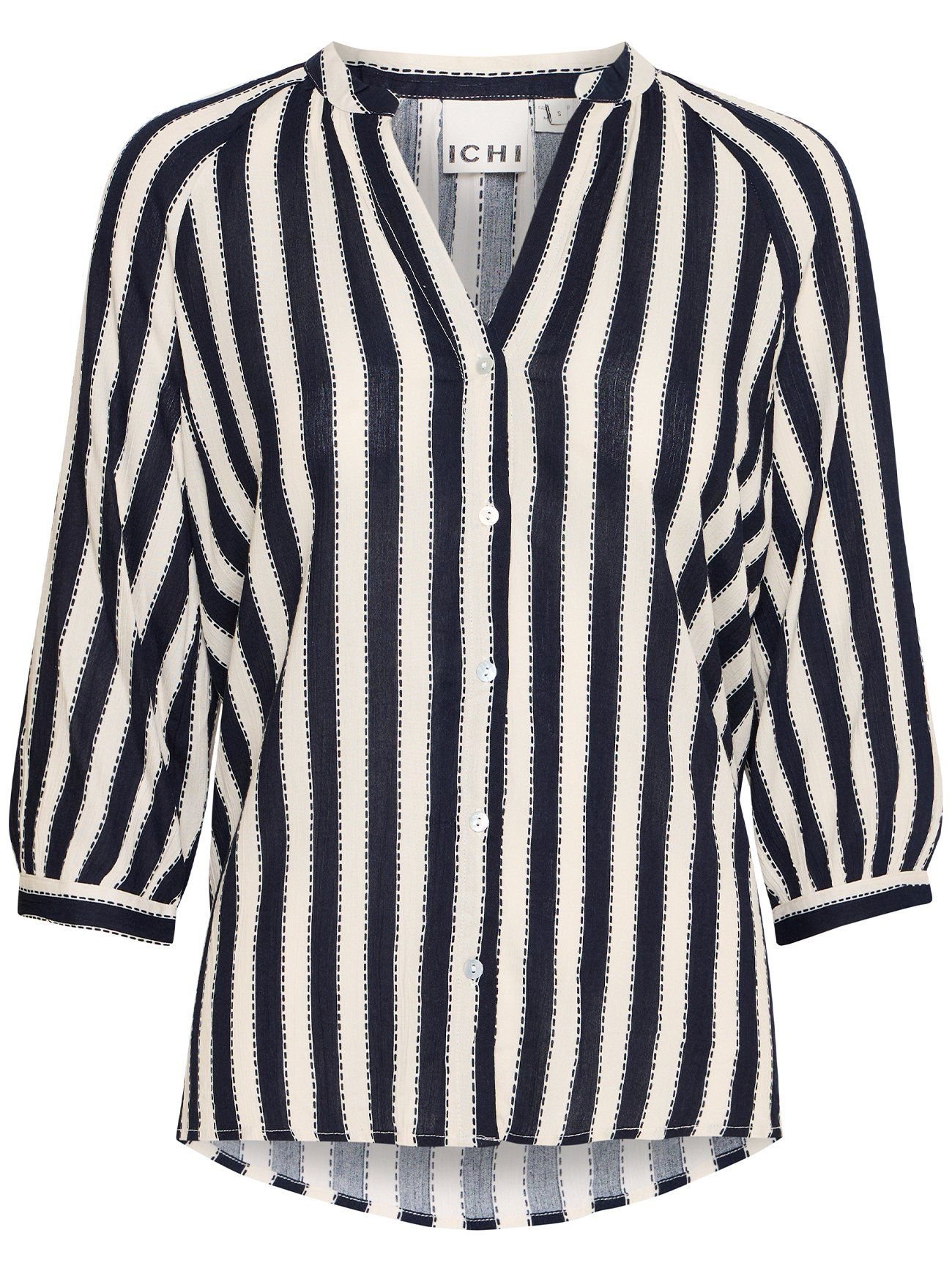 売れ筋商品|||イチ Tシャツ レディース トップス IHMARRAKECH - Top - total eclipse ICHI Womens Total Eclipse Stripe Marrakech Shirt | Designerwear