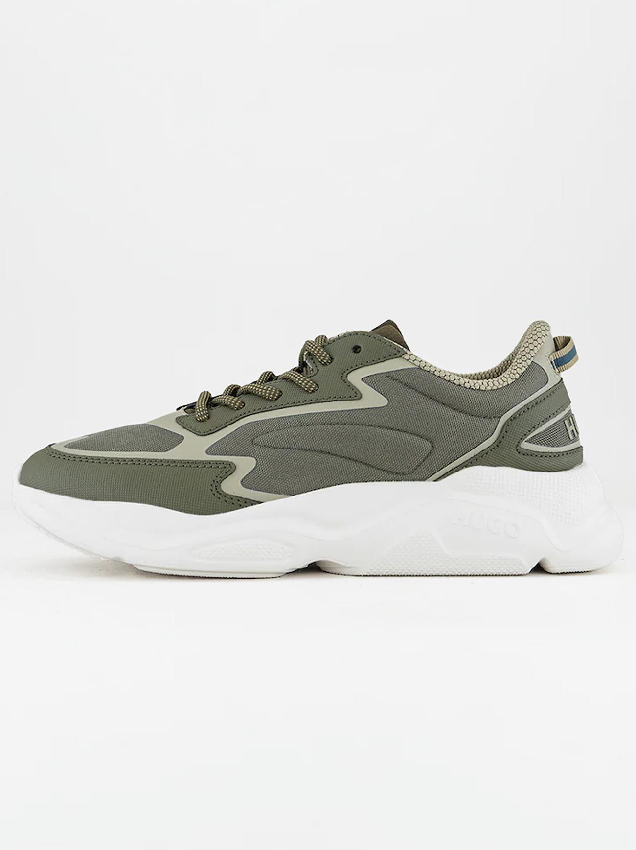 Hugo, Leon_runn, Textil-Sneaker in cremeweiß für Damen