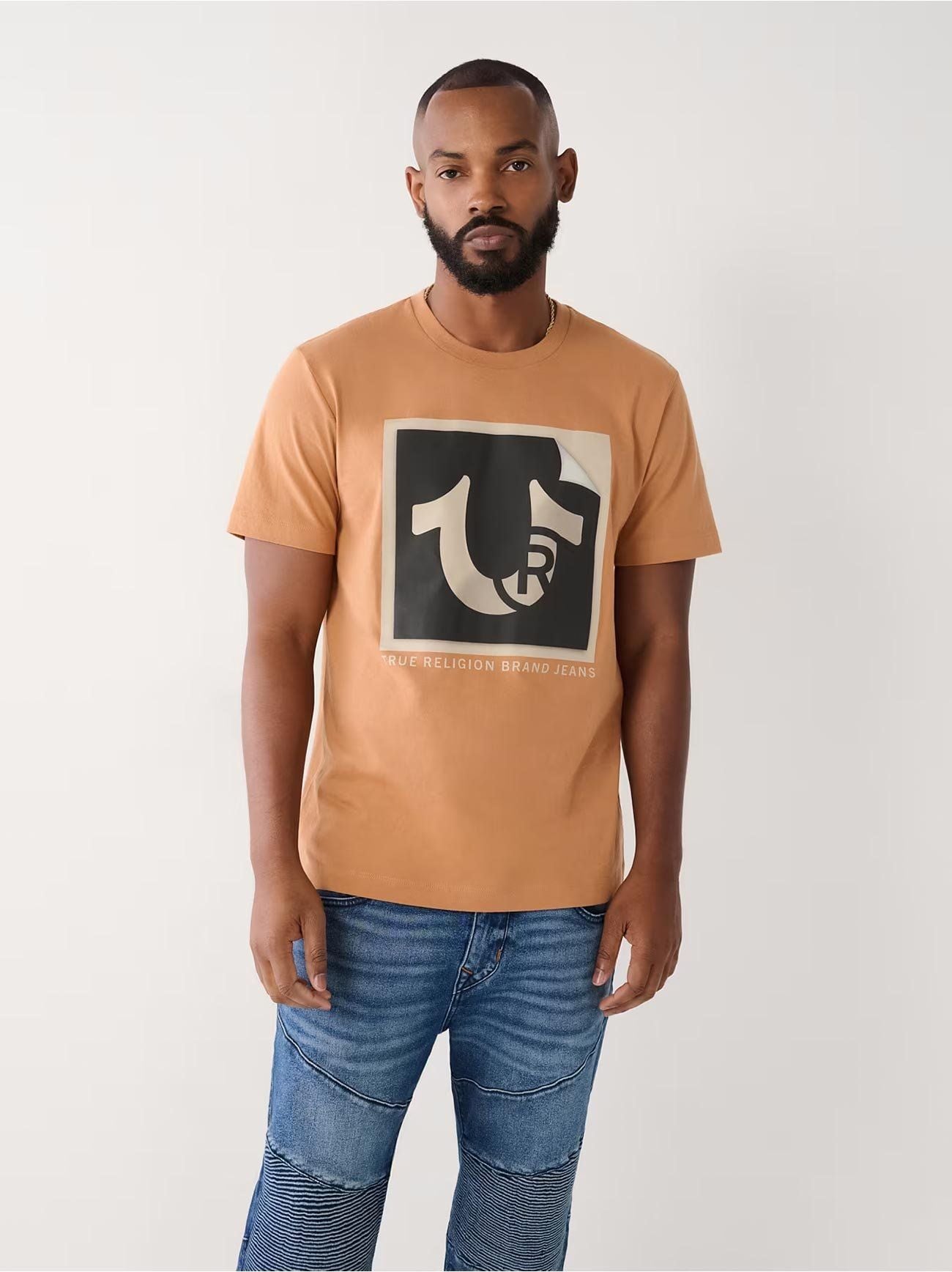 True Religion Mens Acorn Horseshoe Logo T-Shirt Designerwear