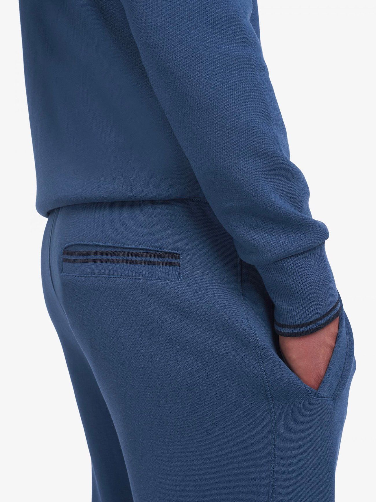 Fred Perry Loop Back Navy Blue Sweat Pants