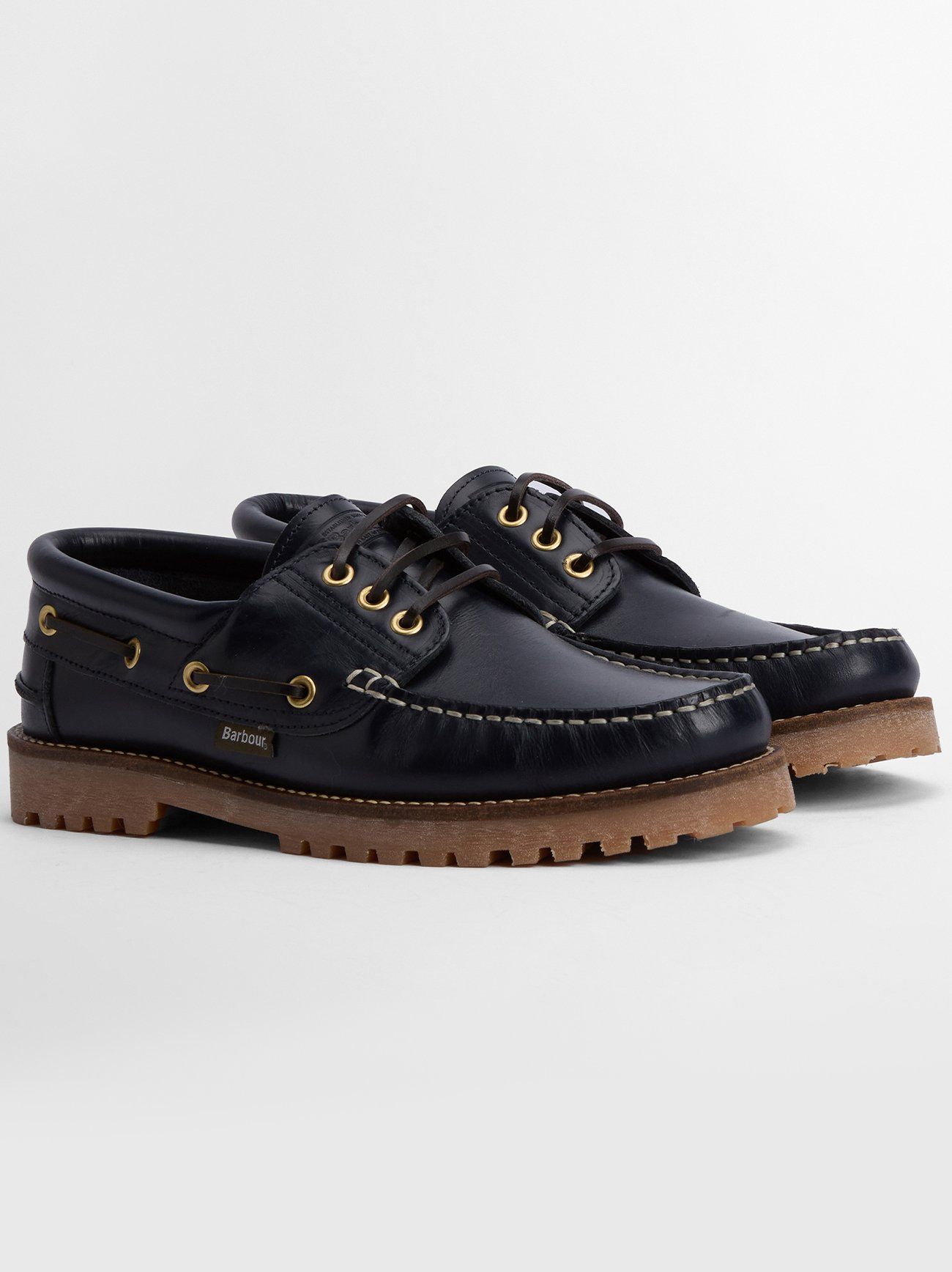 Barbour Mens Navy Deck Boat Shoe | Designerwear