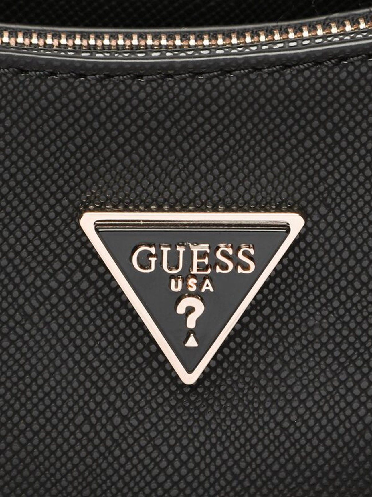 GUESS Black Eco Alexie Shoulder Bag Designerwear Hassle Free Returns