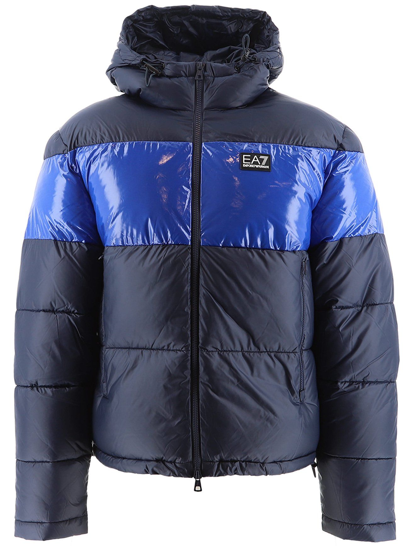 EA7 Navy Puffer Jacket | Designerwear | Buy Now Pay Later