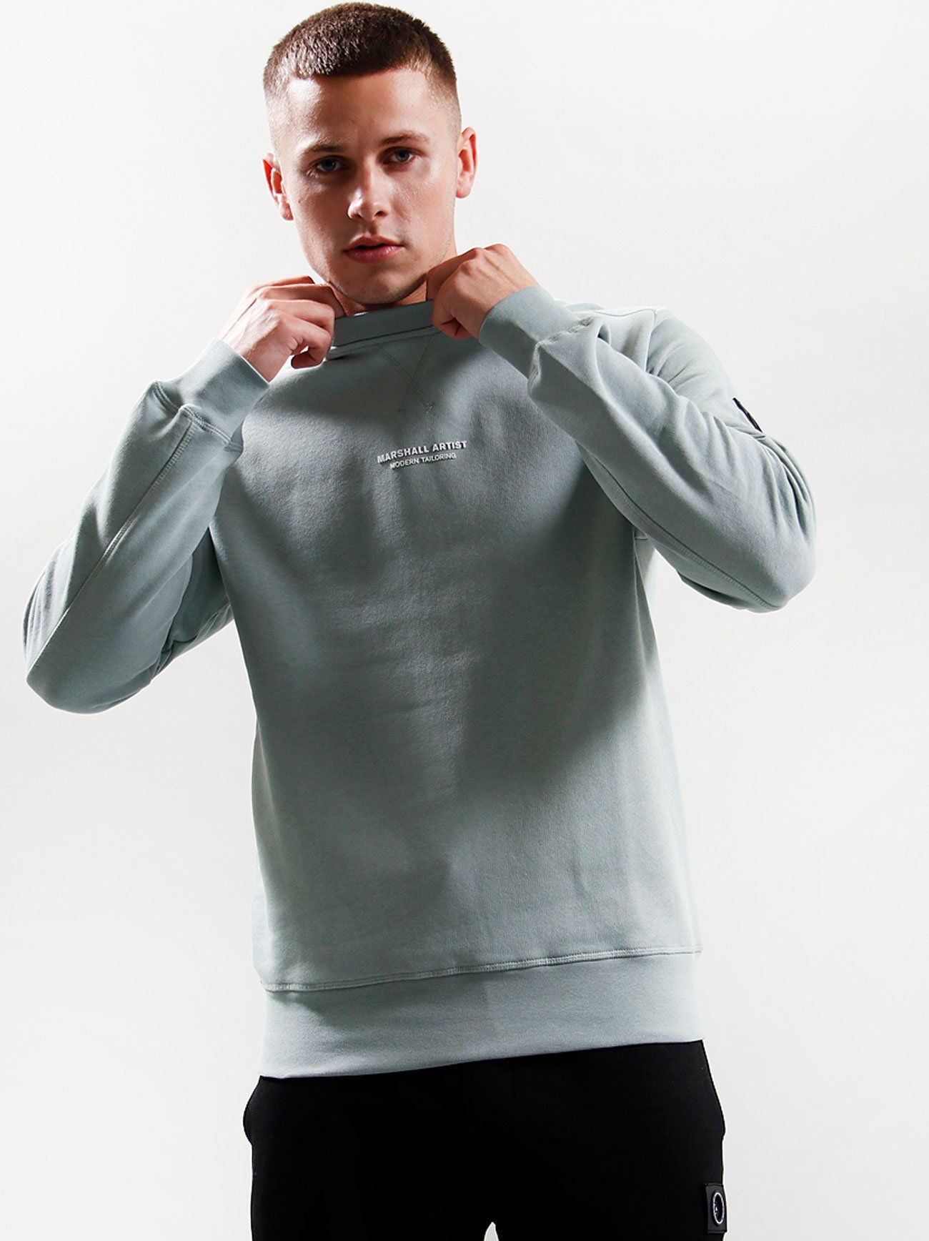 Marshall Artist Mens Oxide Green Siren Crew Neck Sweatshirt