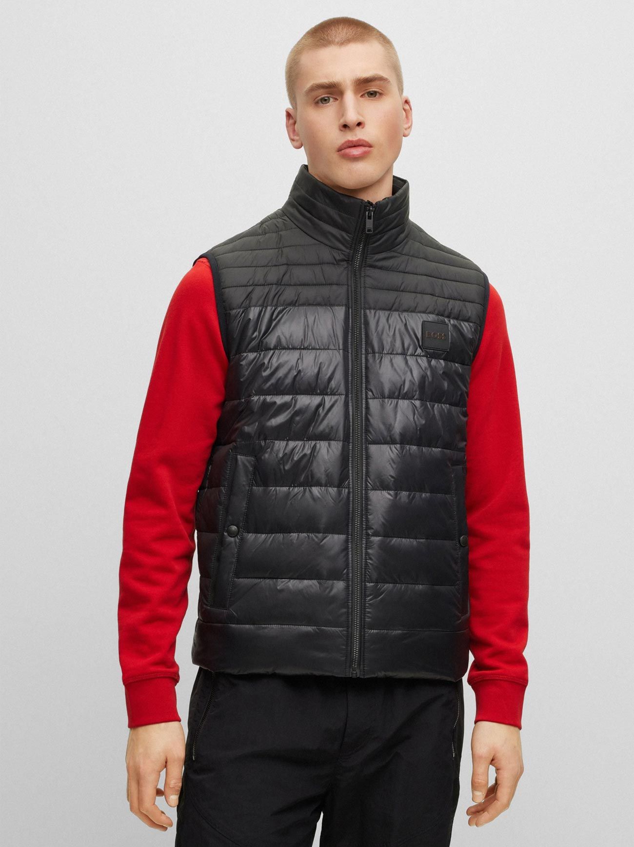 Gilet Homme Boss Odeno | Léger Et Pratique Pour L'Extérieur | 100% Polyamide Recyclé