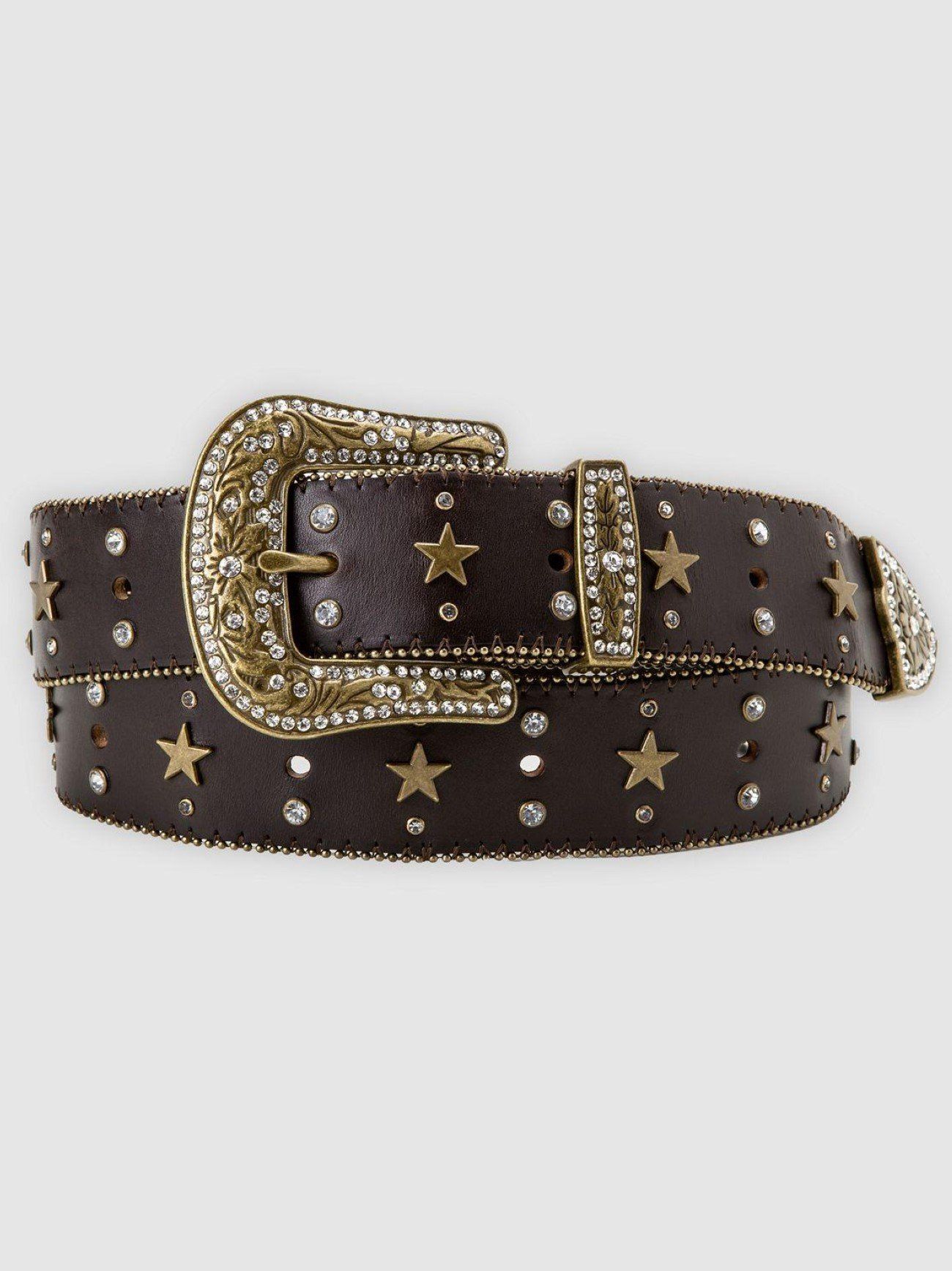 Levi's Mens Western Leather Brown Belt | Designerwear