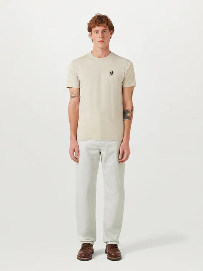 Belstaff Mens Surplus Green Logo T-Shirt | Designerwear