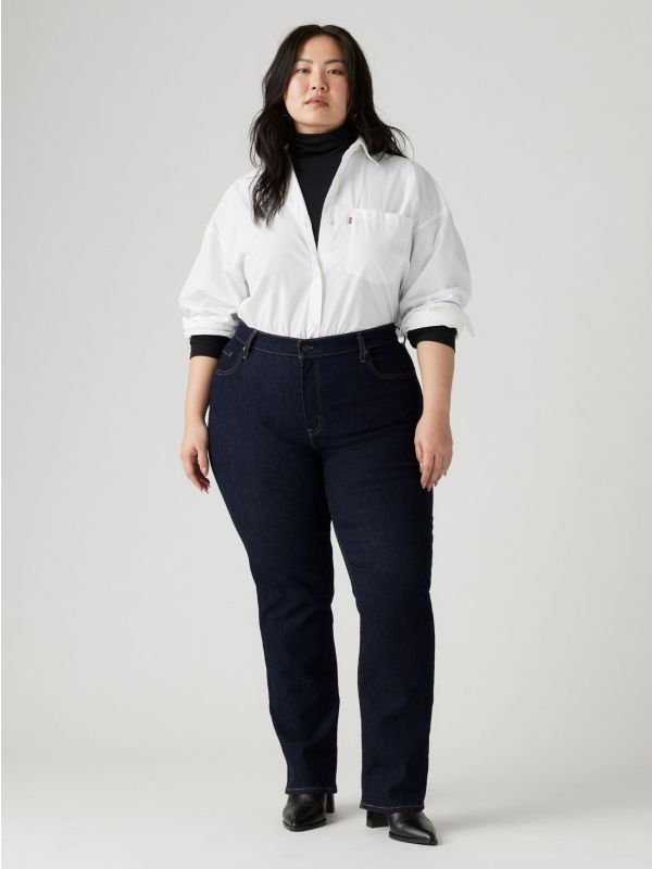 Levi's Womens Blue Wave Rinse 724 Straight Jean | Designerwear