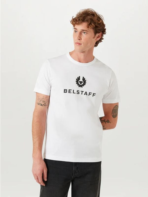 Tシャツ・カットソー BELSTAFF Men T-shirt White 100055 WHITE Belstaff | Cotton Jersey T-Shirt | Mens – Robinsons of Bawtry