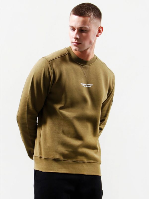 Marshall Artist Mens Bronze Siren Crew Neck Sweatshirt Designerwear
