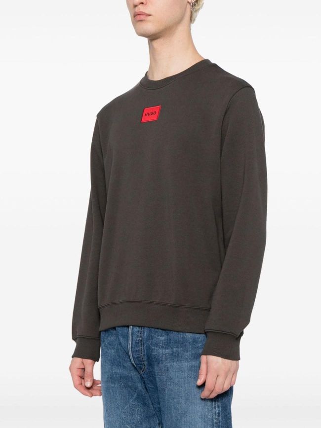 HUGO Men's Diragol212 Sweatshirt - Classic Black Crewneck Sweatshirt For Casual Wear (Size L) - View #11