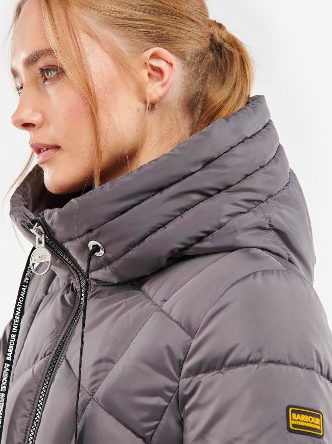 Barbour International Graphite Salta Quilted Jacket Designerwear