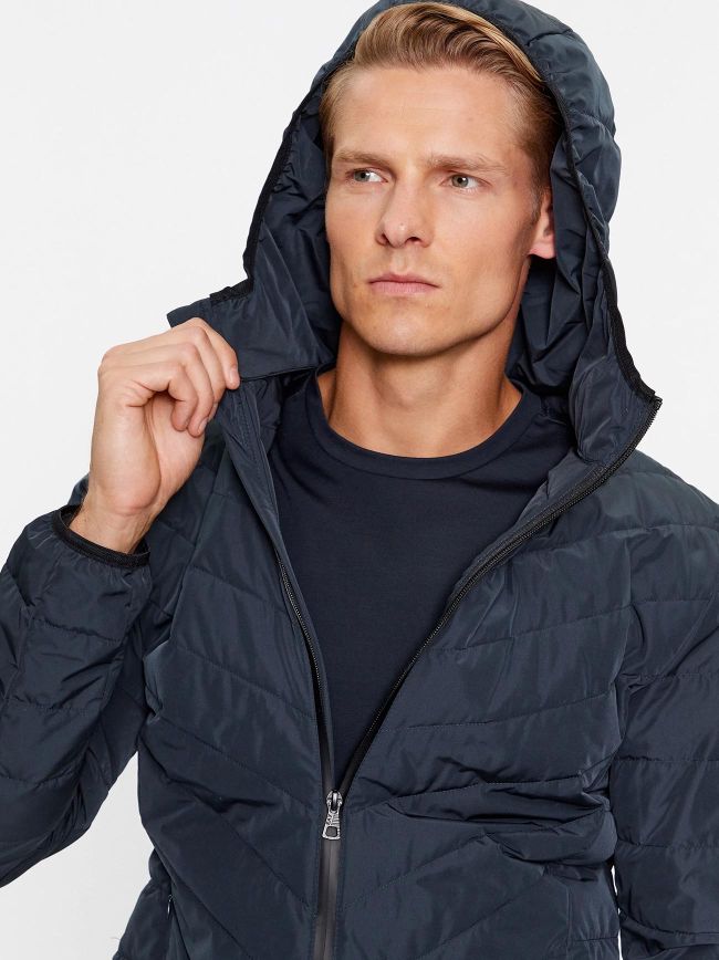 EA7 Mens Night Blue Premium Shield Jacket Designerwear