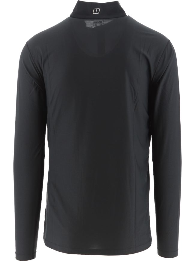 Berghaus Black 24/7 Base Long Sleeve Zip TShirt Designerwear