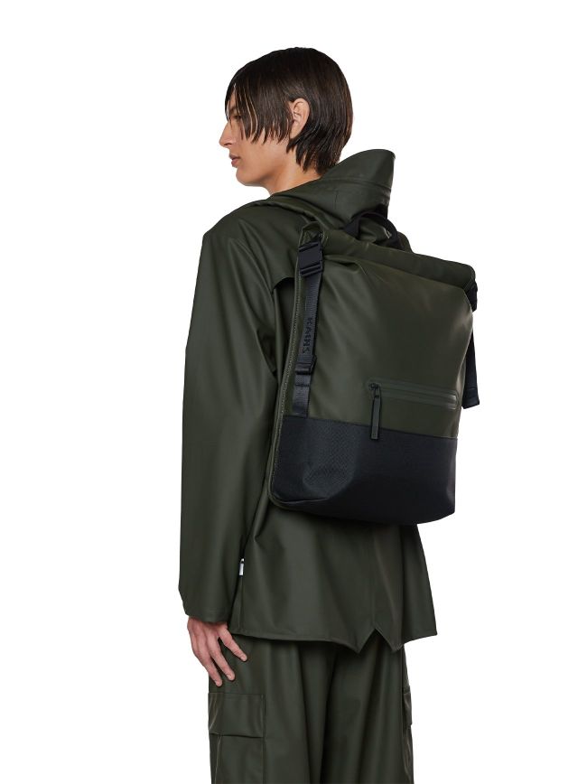 Rains Green Trail Rolltop Backpack Designerwear Signup for an