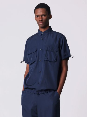 Navy Raja Short Sleeve Men's Shirt