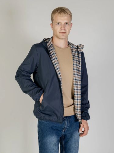 Sailor Jacket in Navy Cotton Gauze main image 0