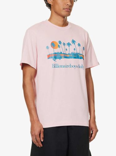 Mens Billionaire Boys Club Jersey Pink Evergreen T-Shirt