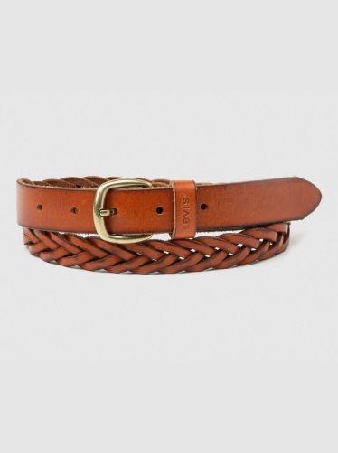 Ceinture Tressée Vintage Multicolore (Rouge, Bleu, Blanc) - Taille M - 100% Polyester - Occasion