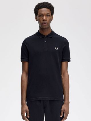 Plain navy polo shop