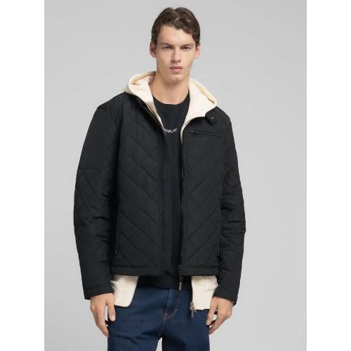 Replay Men's Black Quilted Jacket