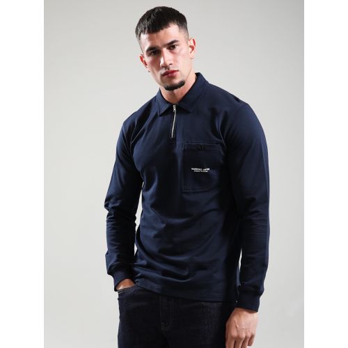 Marshall Artist Mens Navy Stratton Polo Shirt