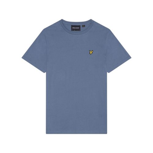 Lyle And Scott Mens Blue Mist Plain T-Shirt | Designer Wear