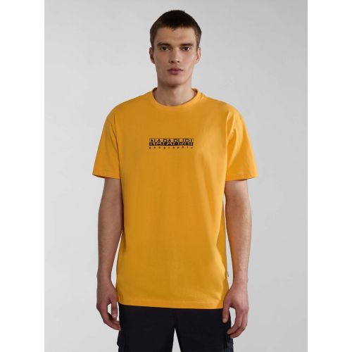 Napapijri Men's Yellow Kumquat S-Box T-Shirt Size 30