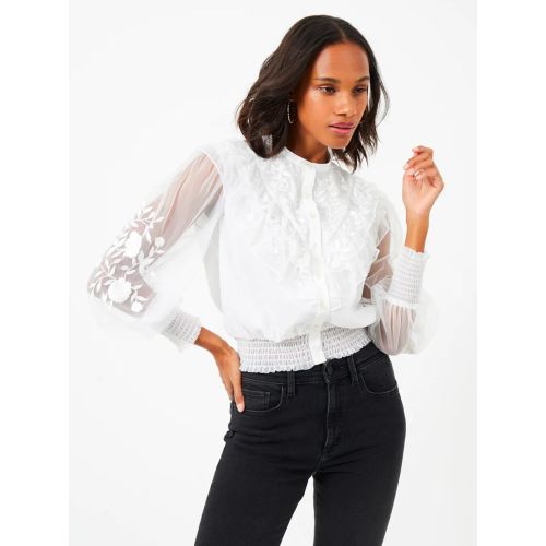 ANDMARY ♡ Kitty frill blouse white ANDMARY Kitty frill blouse white