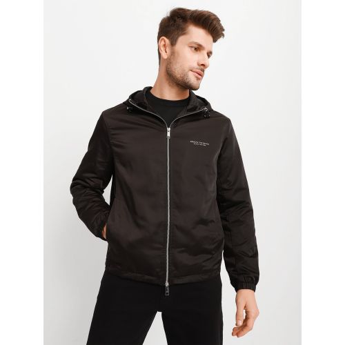 Armani Exchange Black Blouson Jacket For Men | Designerwear