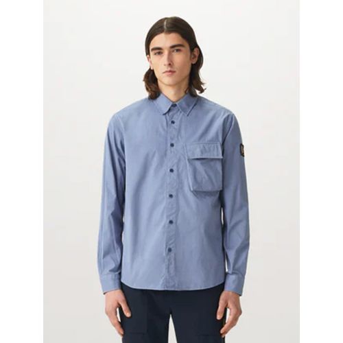 Belstaff Men's Blue Flint Scale Shirt Small