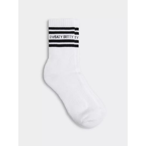 Sweaty Betty Women's White Black Varsity Slogan Sock