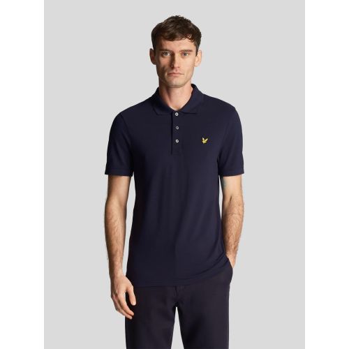 Lyle And Scott Men's Navy Dark Plain Polo Shirt
