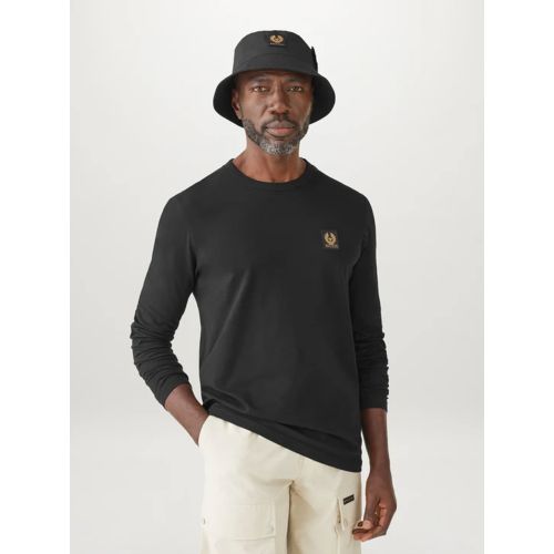 Belstaff Men's Black Cotton Jersey Long Sleeved T-Shirt