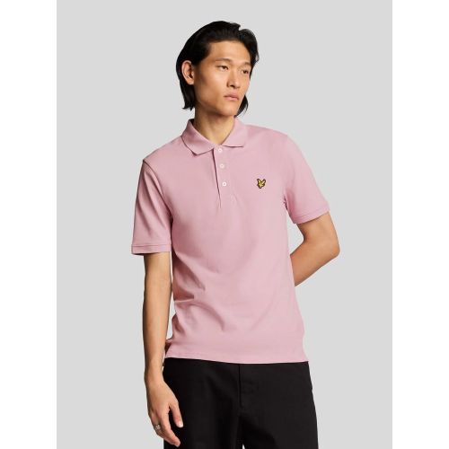 Lyle And Scott Men's Pink Light Plain Polo Shirt