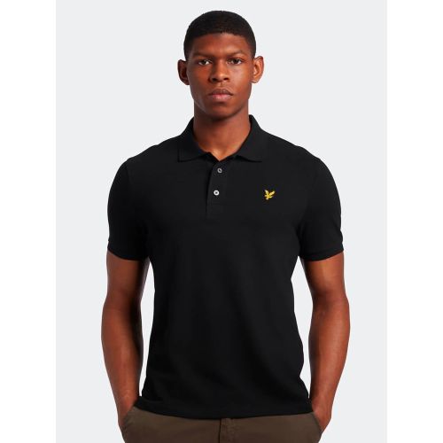 Lyle And Scott Men's Black Jet Plain Polo Shirt