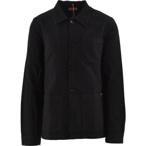 Nudie Jeans Men's Black Barney Worker Jacket