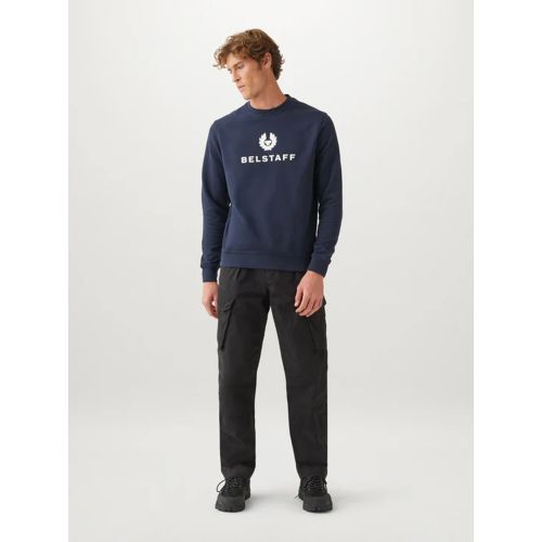 Belstaff Men's Navy Dark Ink Signature Crewneck Sweatshirt