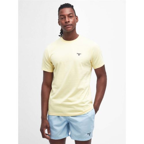 Barbour Men's Yellow Heritage Lemon Essential Sports T-Shirt