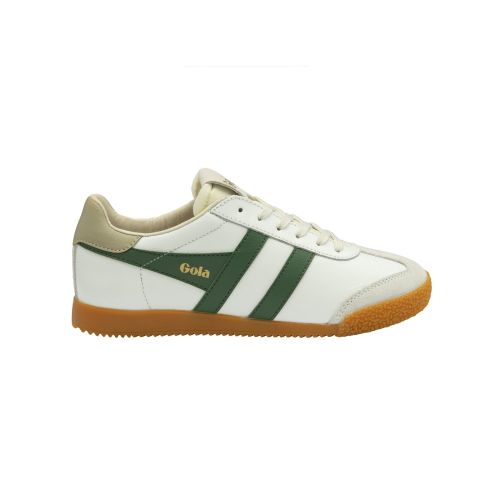 Gola Women's Multi White Evergreen Bone Elan Leather Trainer