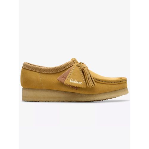 Clarks Originals Women's Beige Golden Tan Suede Wallabee Shoe