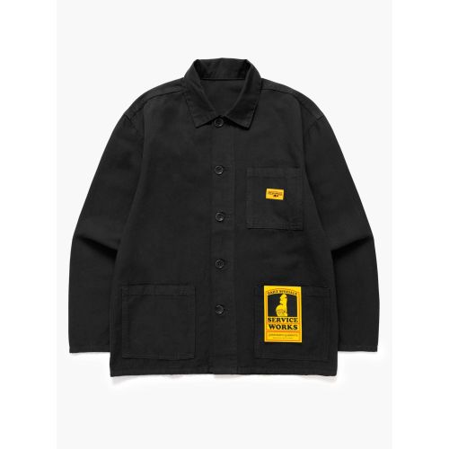 Service Works Men's Black Canvas Chore Shirt