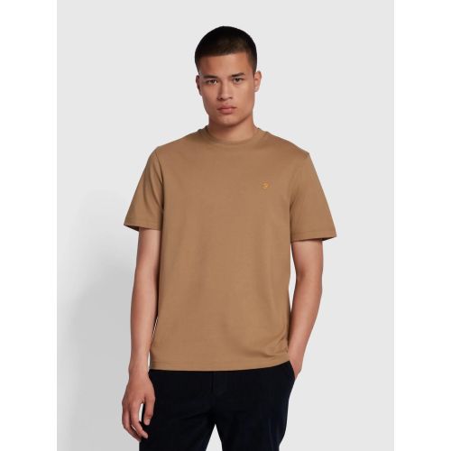 Farah Men's Beige Danny Regular T-Shirt
