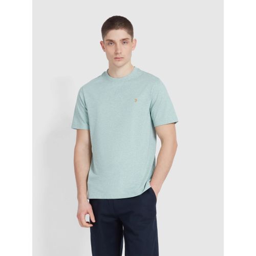 Farah Men's Green Grove Marl Danny Regular Fit T-Shirt