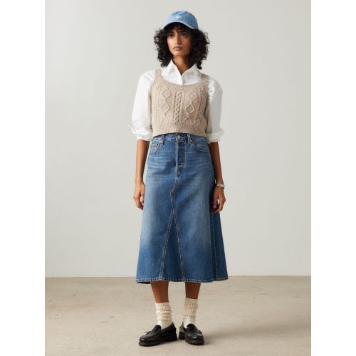 Levi's Womens Mid Morning Line Decon Skirt