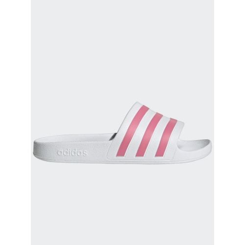 Adidas Womens Footwear White Rose Tone Adilette Aqua Slide | UK 7