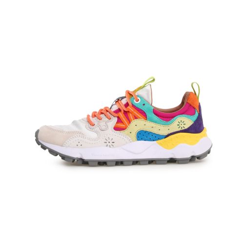 Flower Mountain Womens Pink White Yamano 3 Trainer